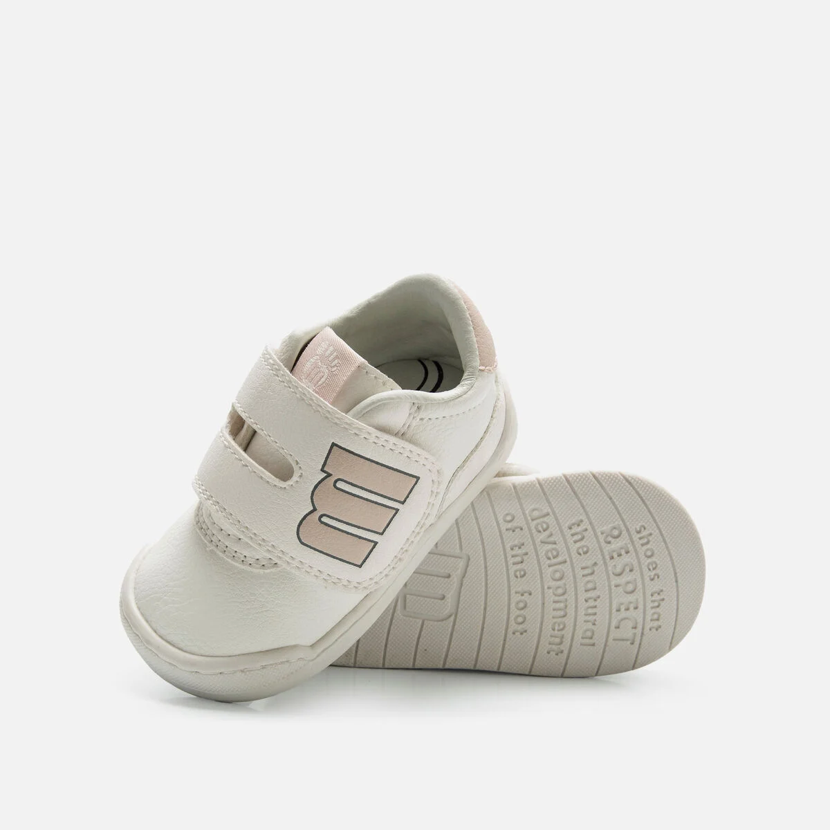 DEPORTIVO BEBÉ MUSTANG FREE BLANCO/ROSA