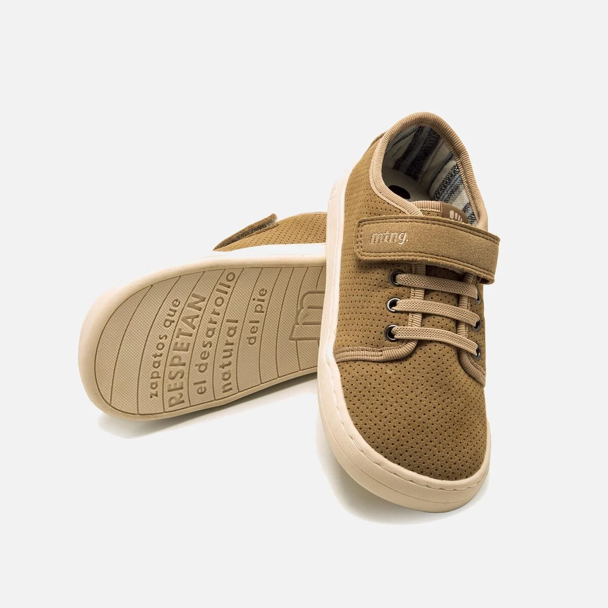 ZAPATO BAREFOOT CASUAL MUSTANG NIÑO CAMEL