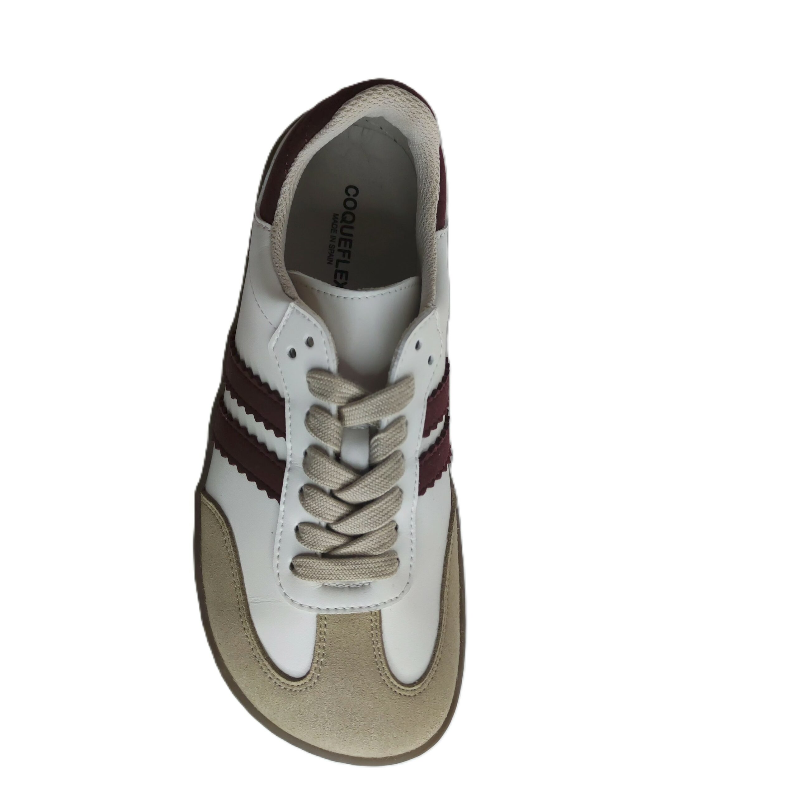 Deportivo barefoot coqueflex crudo/burdeos