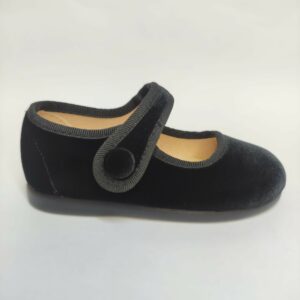 Zapato vestir niña terciopelo negro