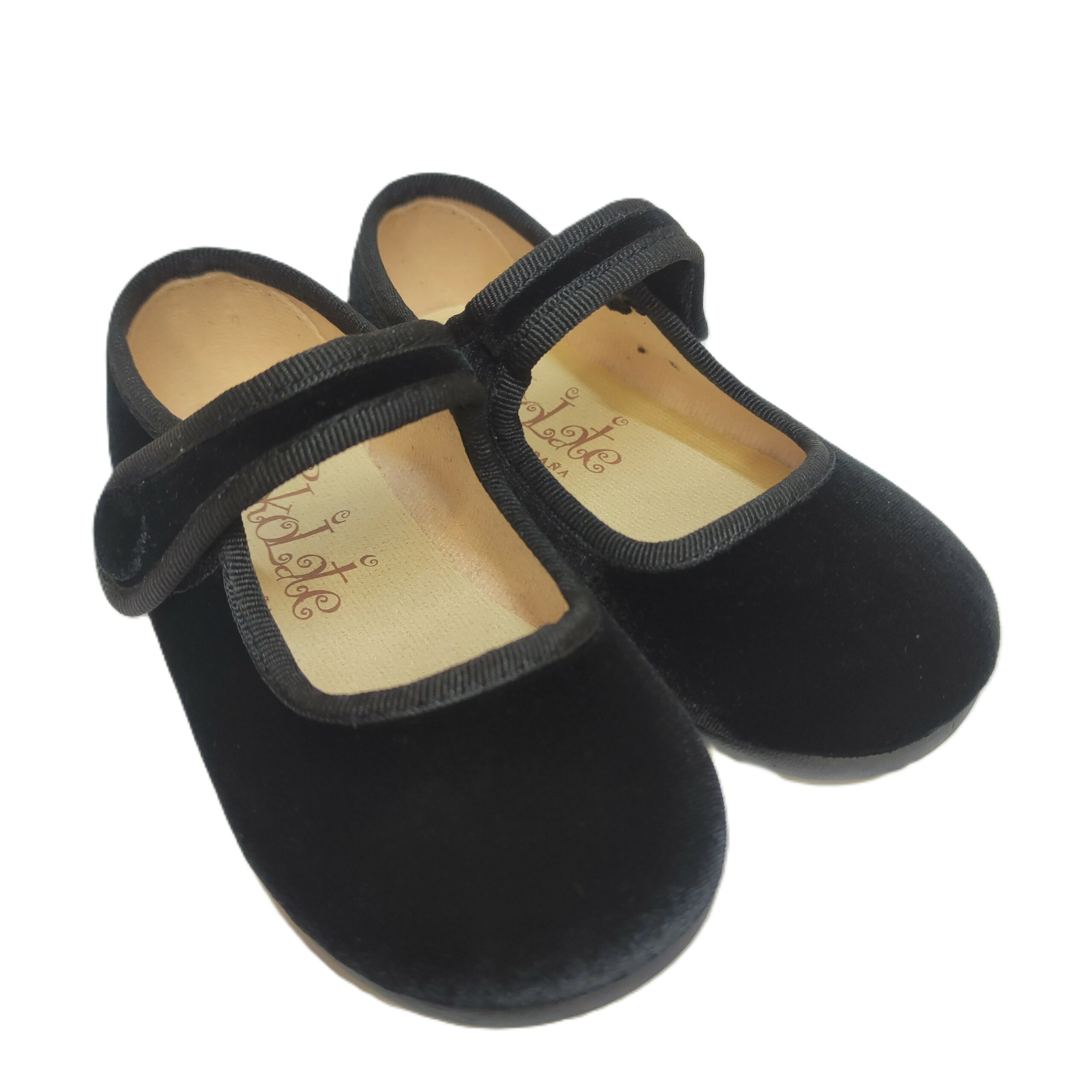Zapato vestir niña terciopelo negro