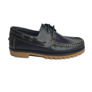 Zapato náutico azul marino