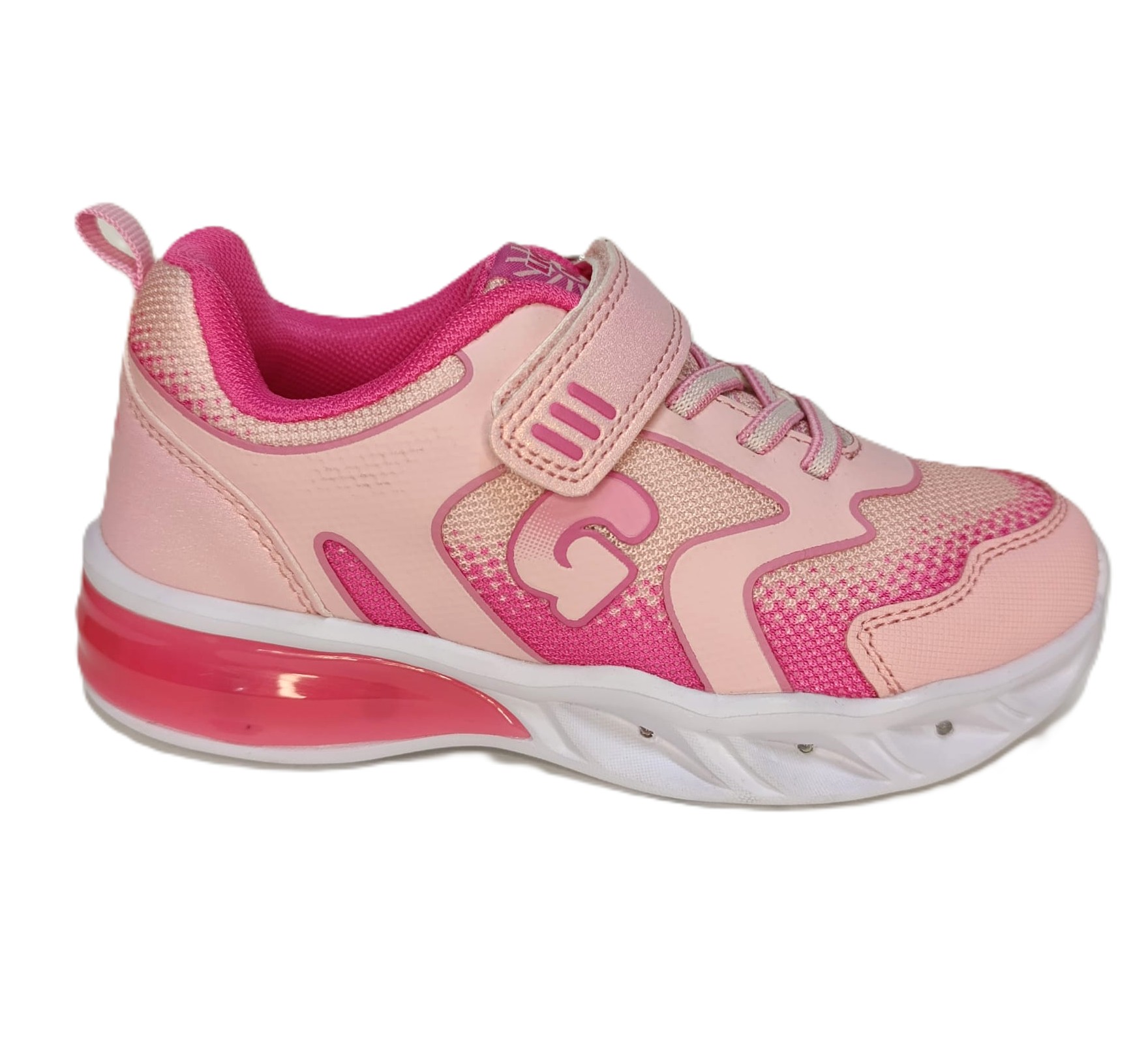 Deportiva luces Garvalín rosa