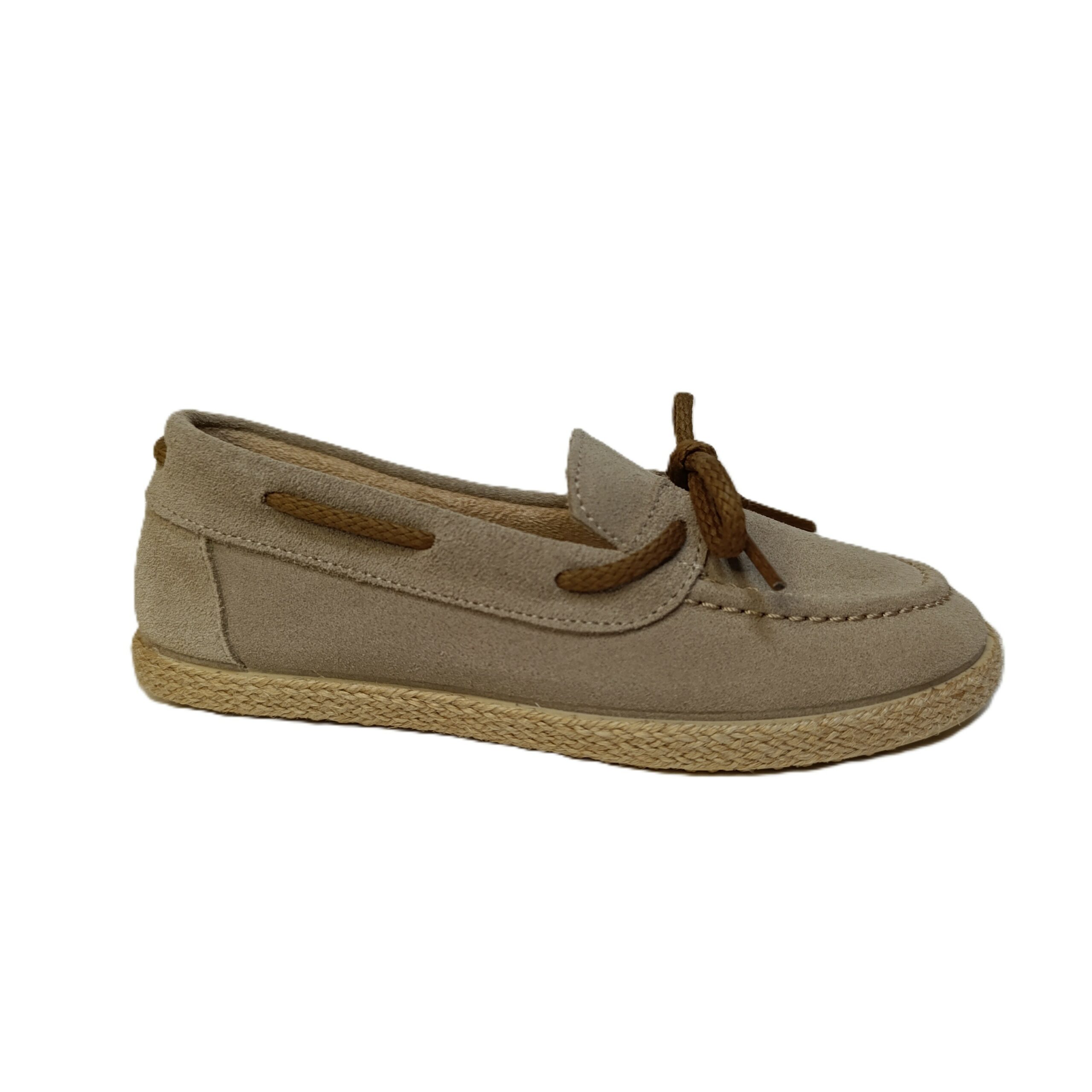 Mocasín niño serraje beige Batilas