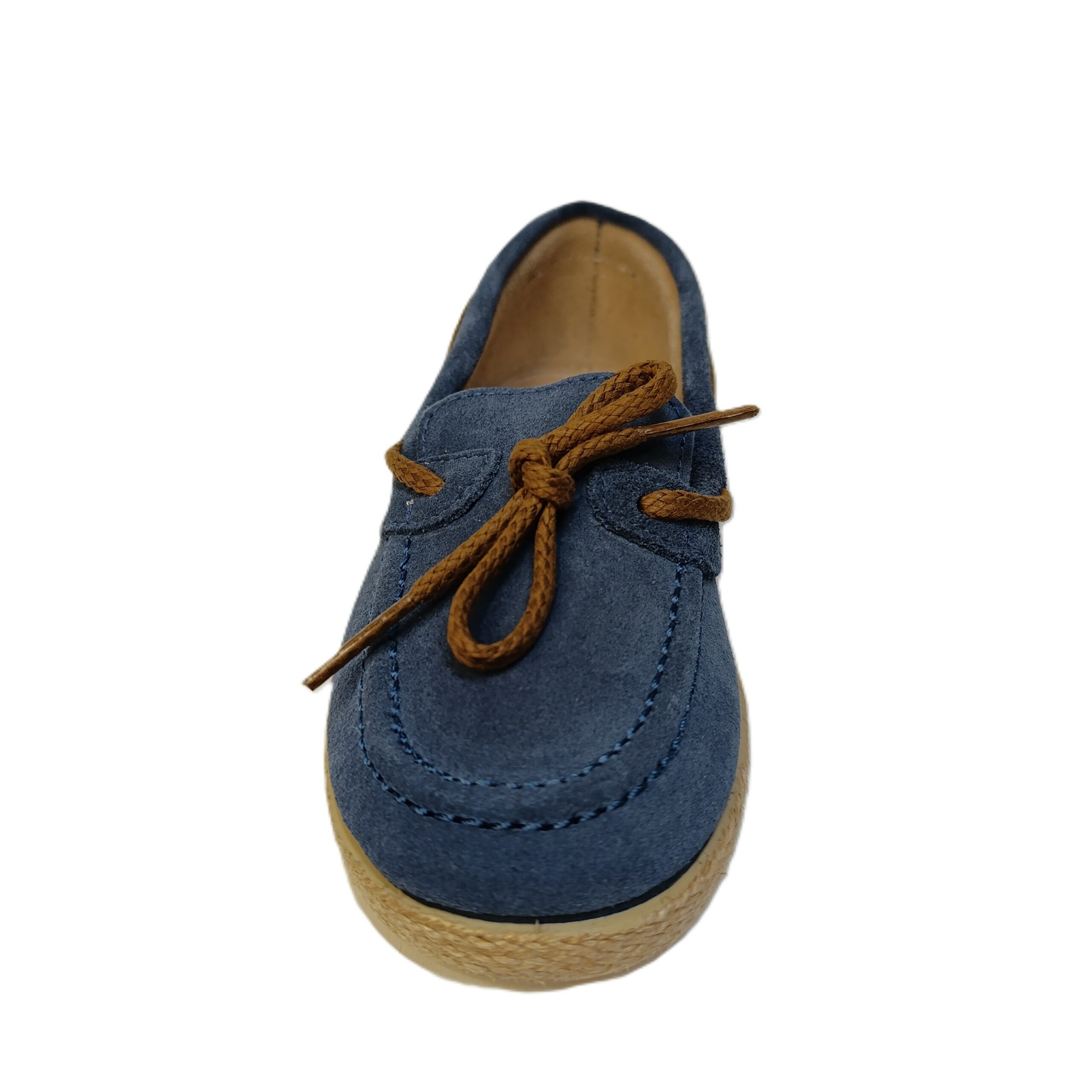 Mocasín niño serraje azul Batilas