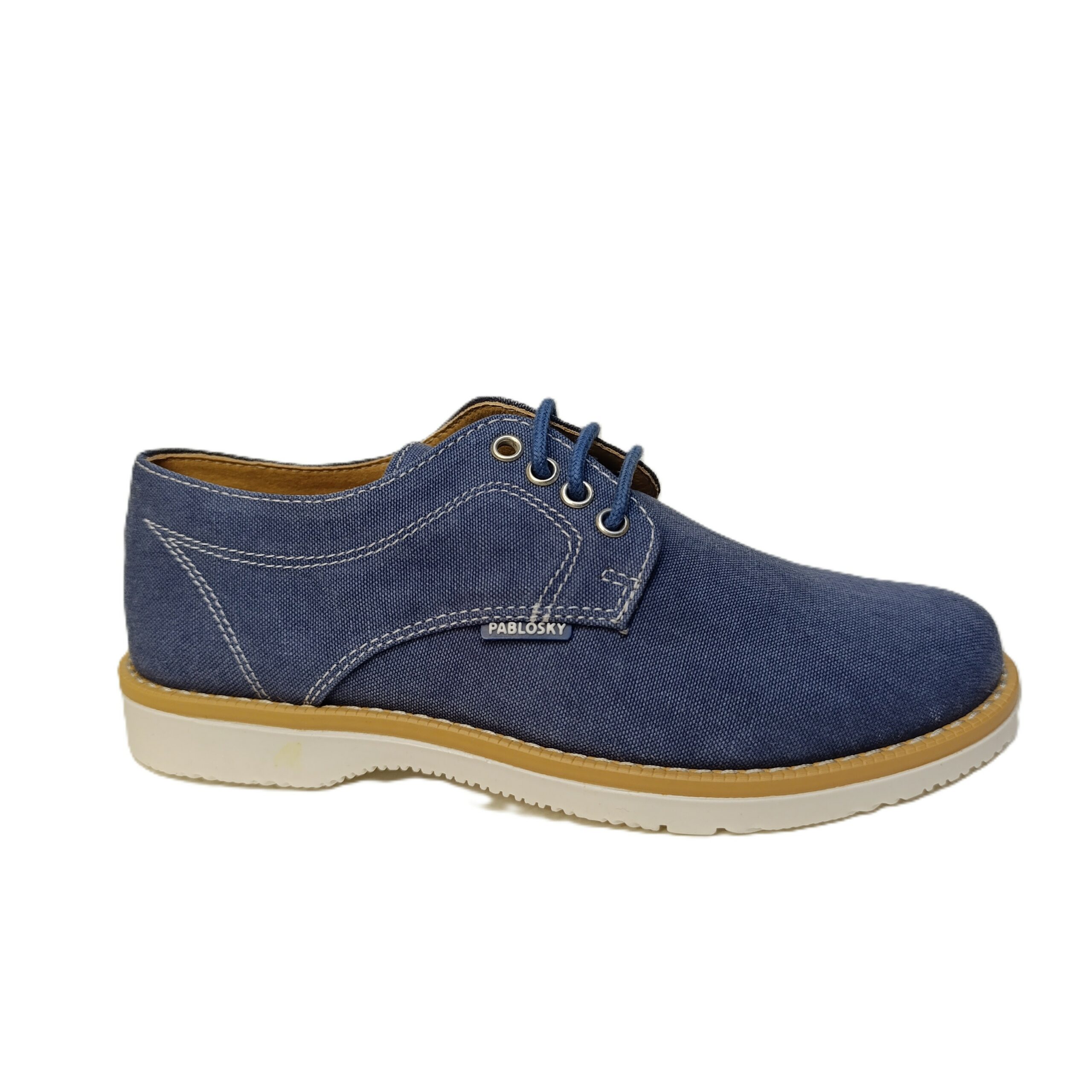 Zapato ceremonia niño Pablosky lino azul
