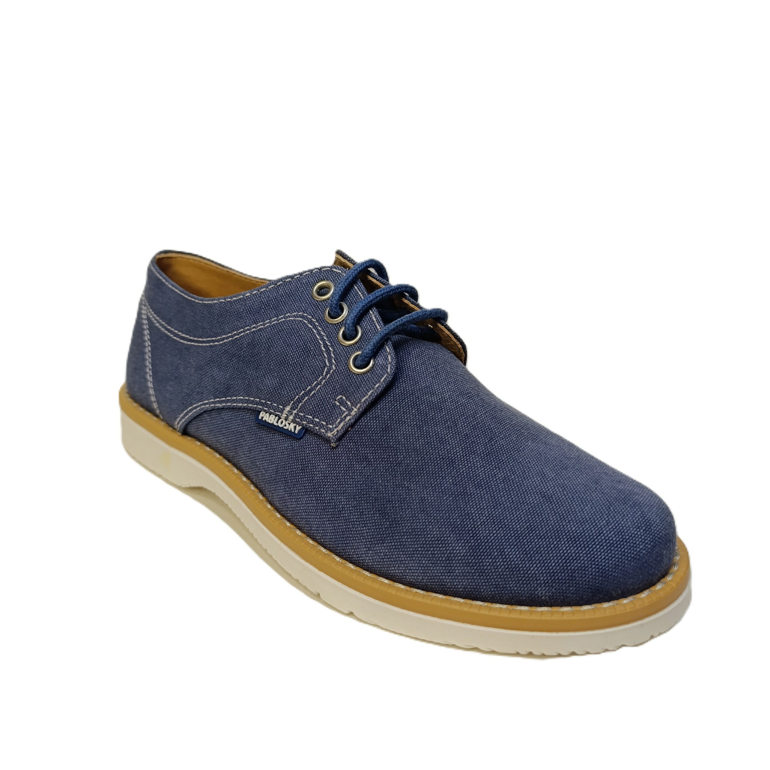 Zapato ceremonia niño Pablosky lino azul