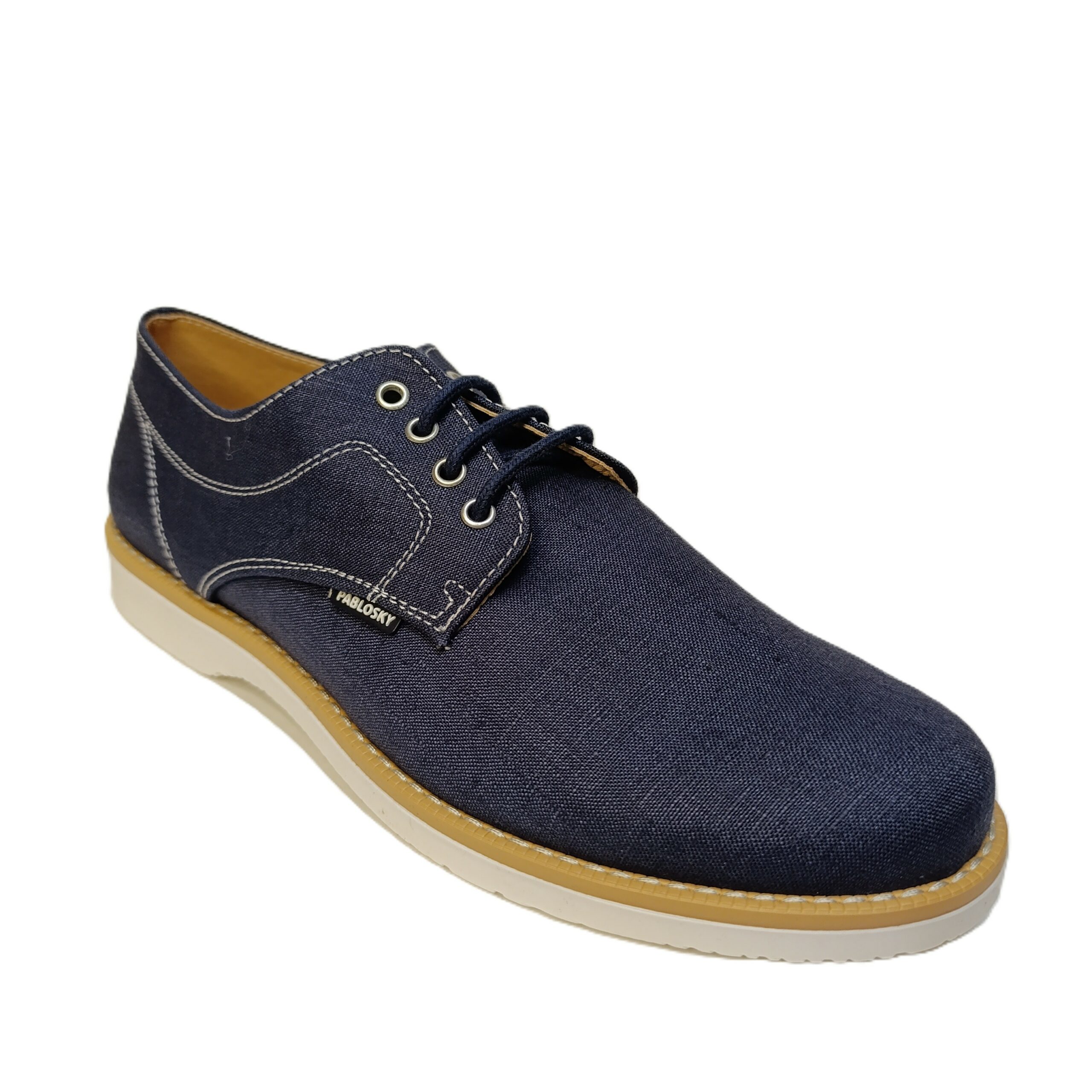 Zapato ceremonia niño Pablosky lino azul