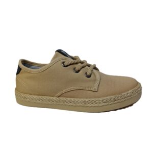 Blucher niño ceremonia lino Mustang camel