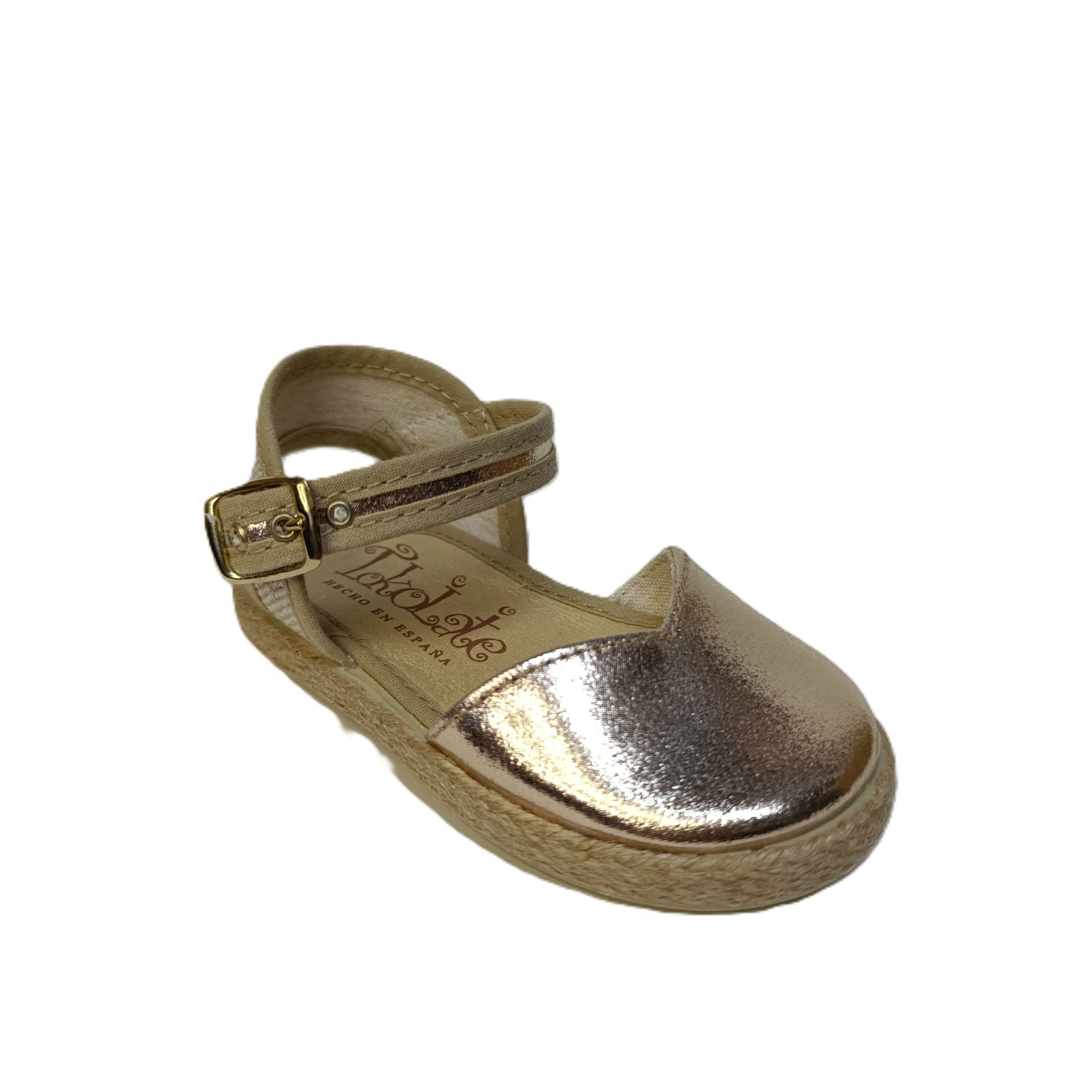 Valenciana niña tokolate oro