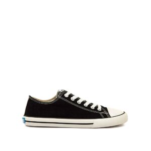 Snaker lona barefoot mujer mustang free Emi negro