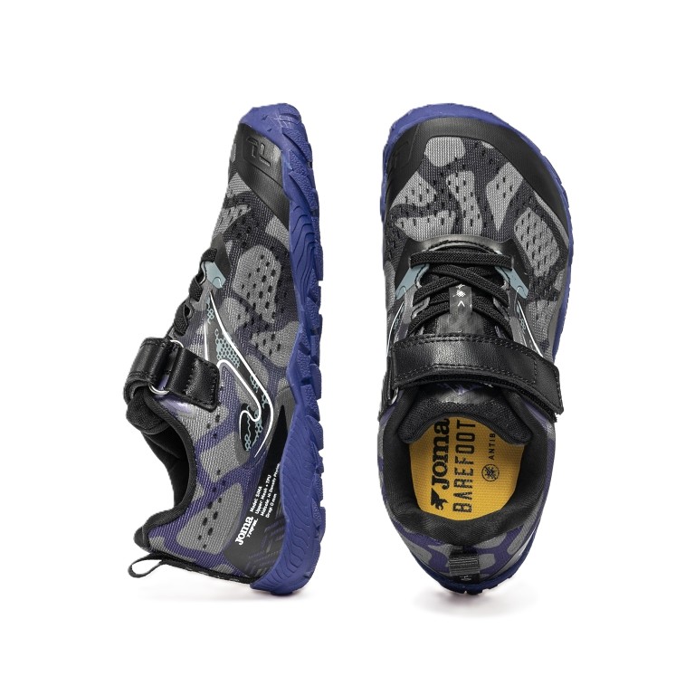 Deportiva barefoot niños joma trail negro