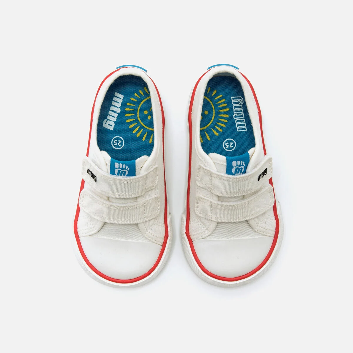 Zapatillas lona barefoot mustang free niños blanco
