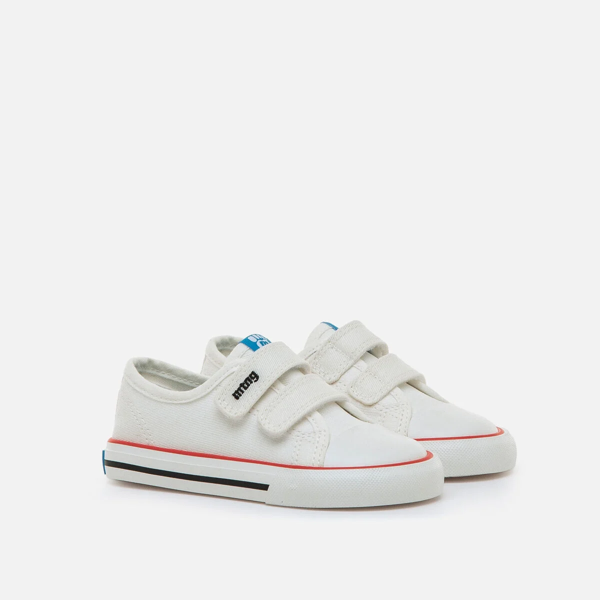 Zapatillas lona barefoot mustang free niños blanco