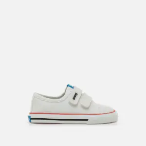 Zapatillas lona barefoot mustang free niños blanco