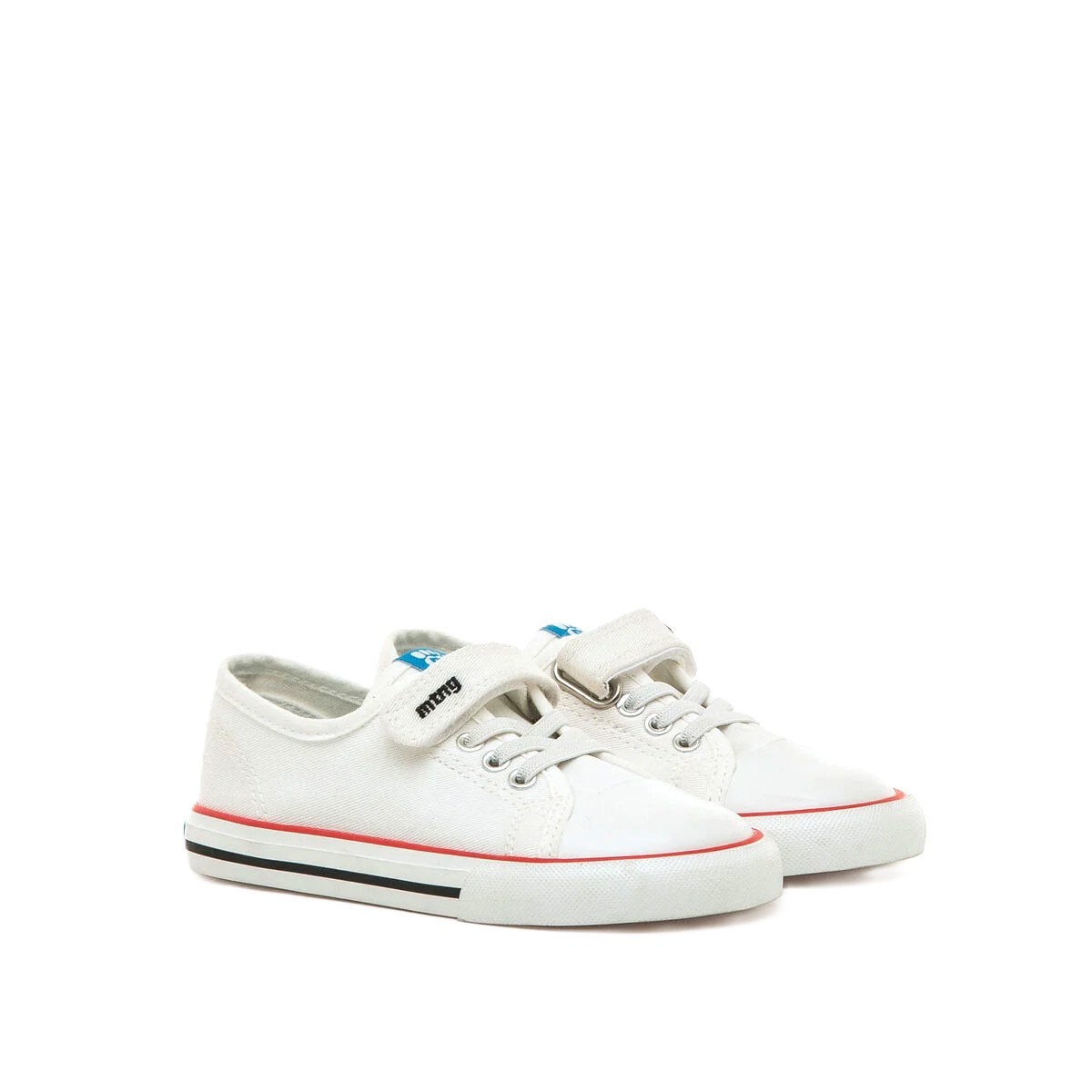Zapatilla barefoot casual lona mustang blanco