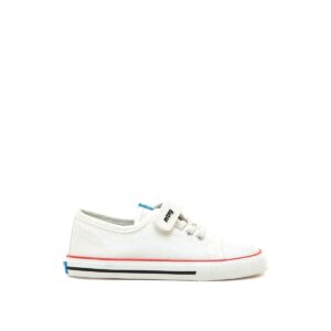Zapatilla barefoot casual lona mustang blanco