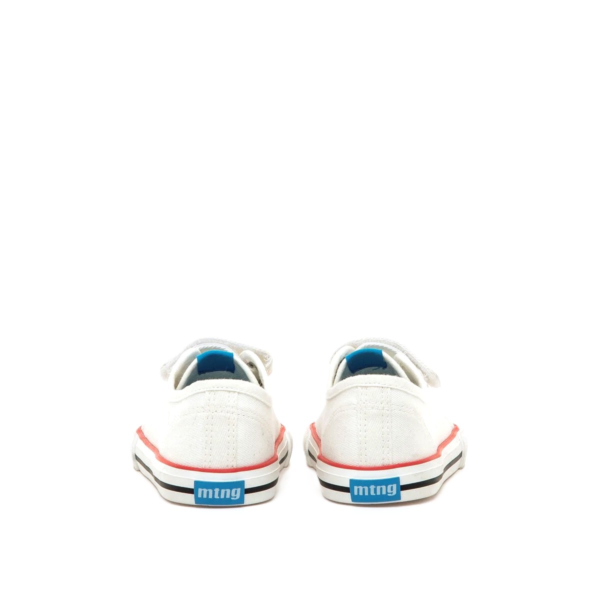 Zapatilla barefoot casual lona mustang blanco