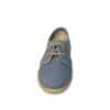 Blucher ceremonia niño tokolate lino azul indigo