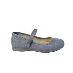 Mercedes niña lino azul índigo tokolate