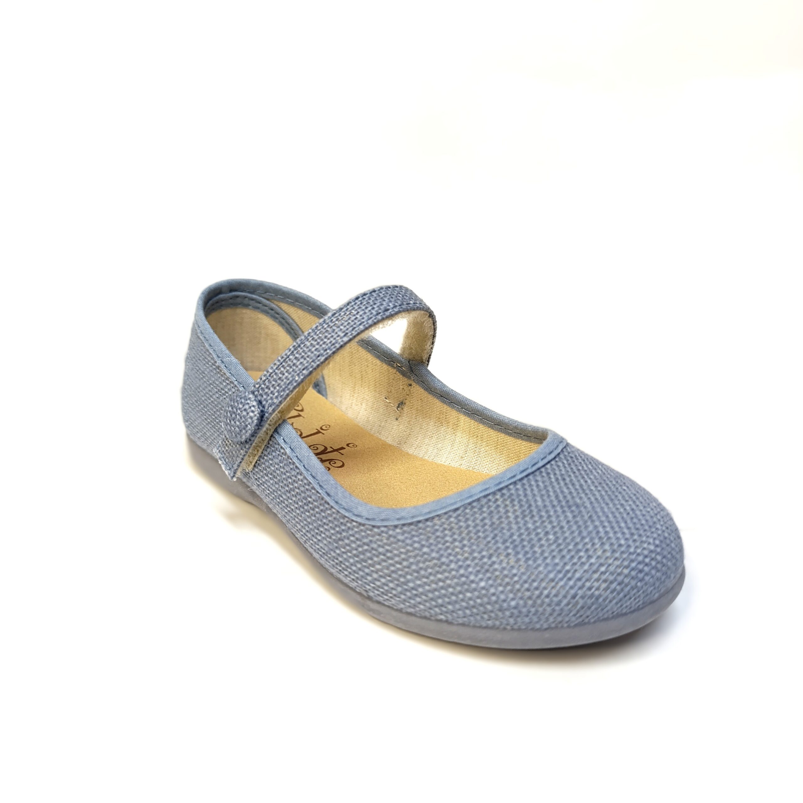 Mercedes niña lino azul índigo tokolate