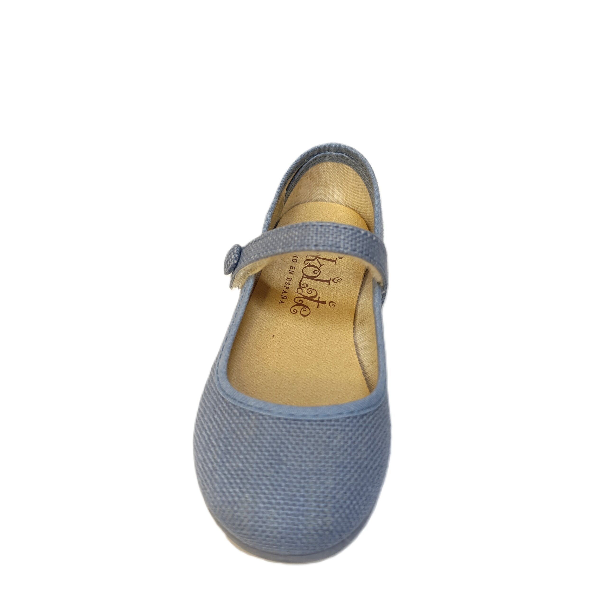 Mercedes niña lino azul índigo tokolate