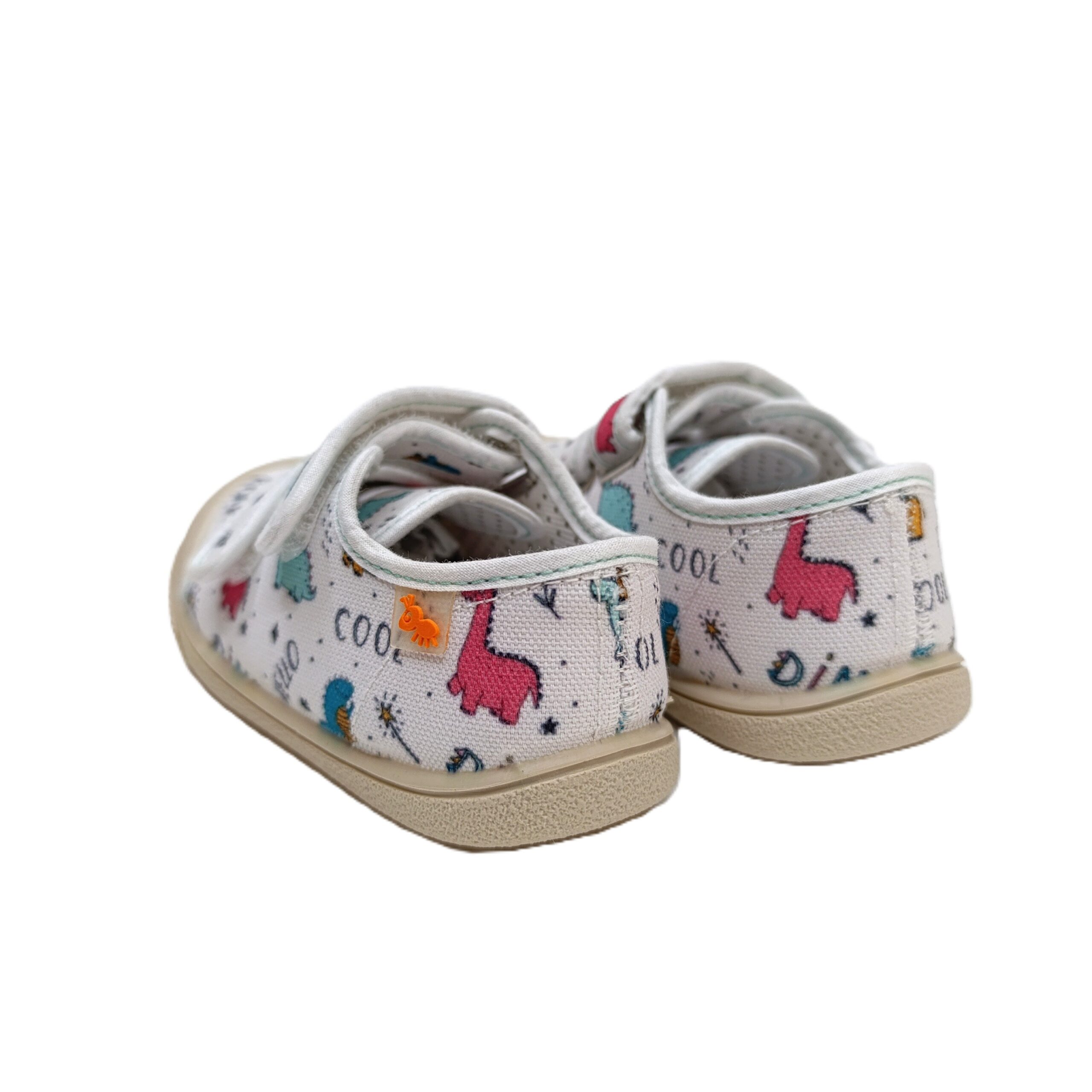Zapatilla barefoot lona flexibles de vulladi dinos