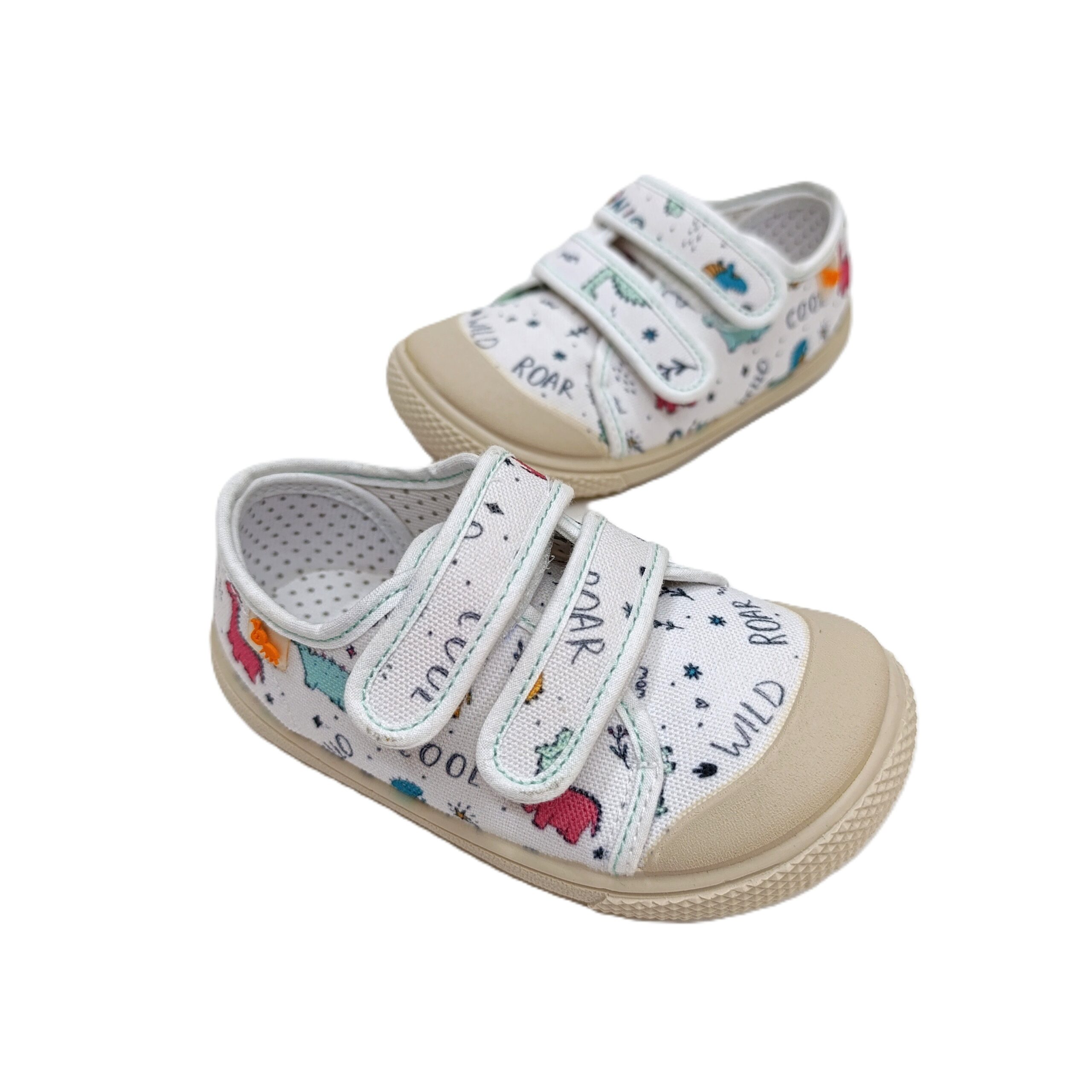 Zapatilla barefoot lona flexibles de vulladi dinos