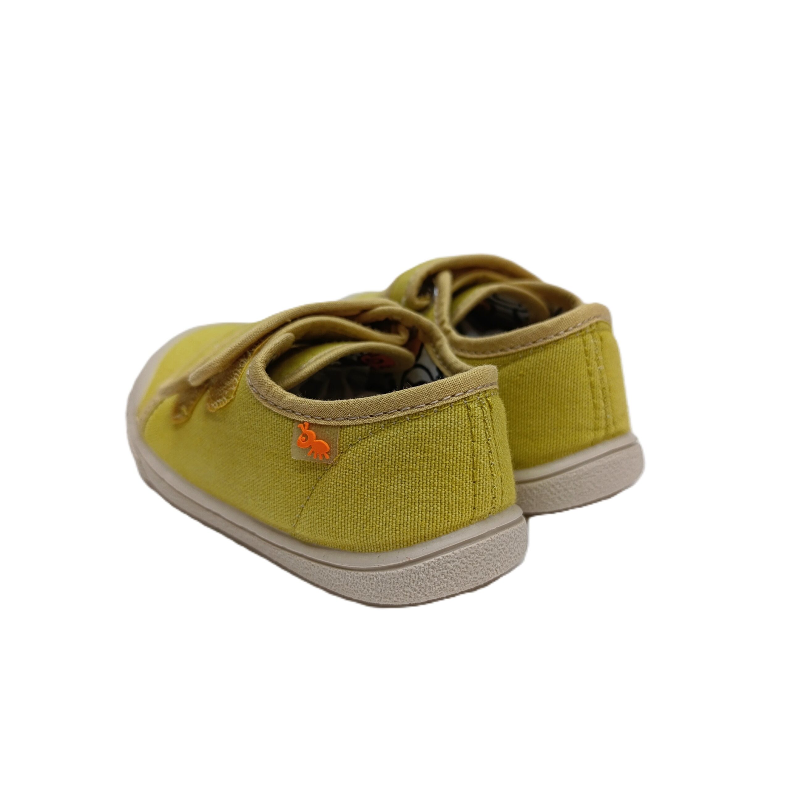 Zapatilla barefoot lona flexibles de vulladi mostaza