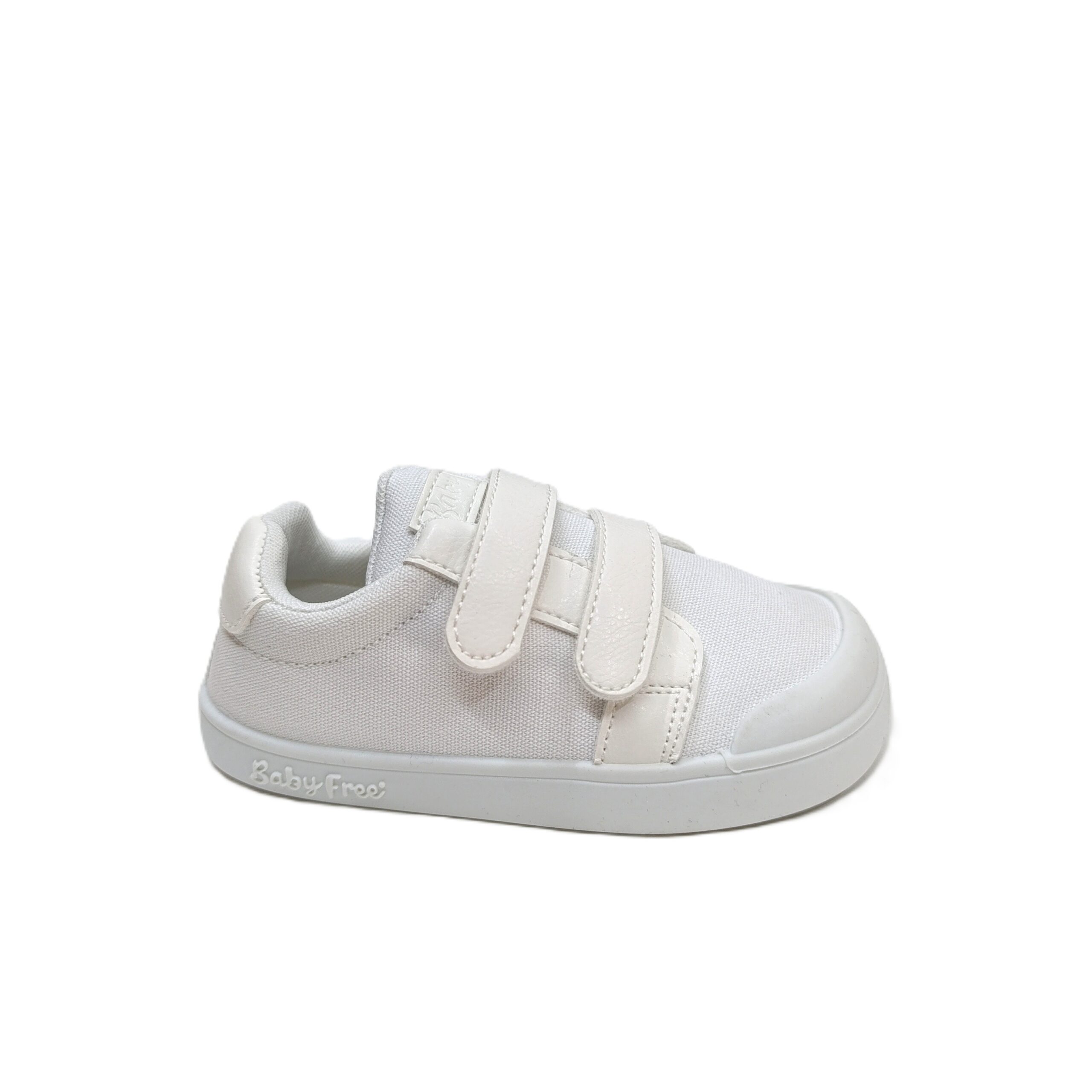Zapatilla barefoot lona chetto baby free blanco