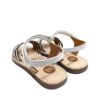 Sandalia niña gioseppo piel tachas blanco