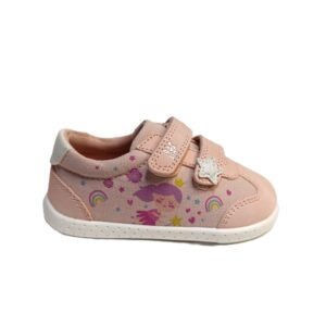 Zapatilla lona barefoot garvalin primeros pasos rosa