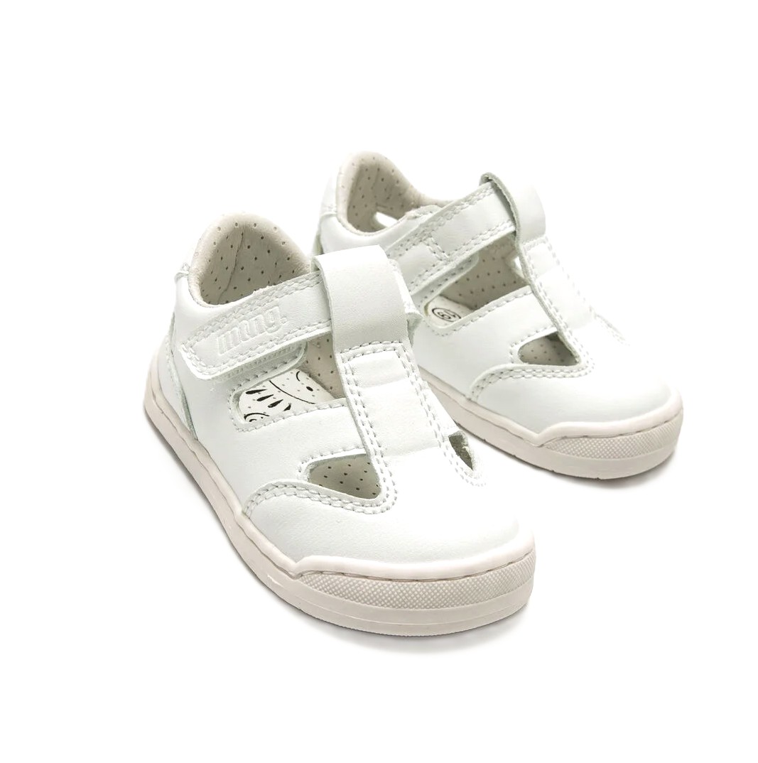 Sandalia barefoot bebé mustang free blanco