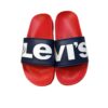 Chancla levi´s june marino/rojo