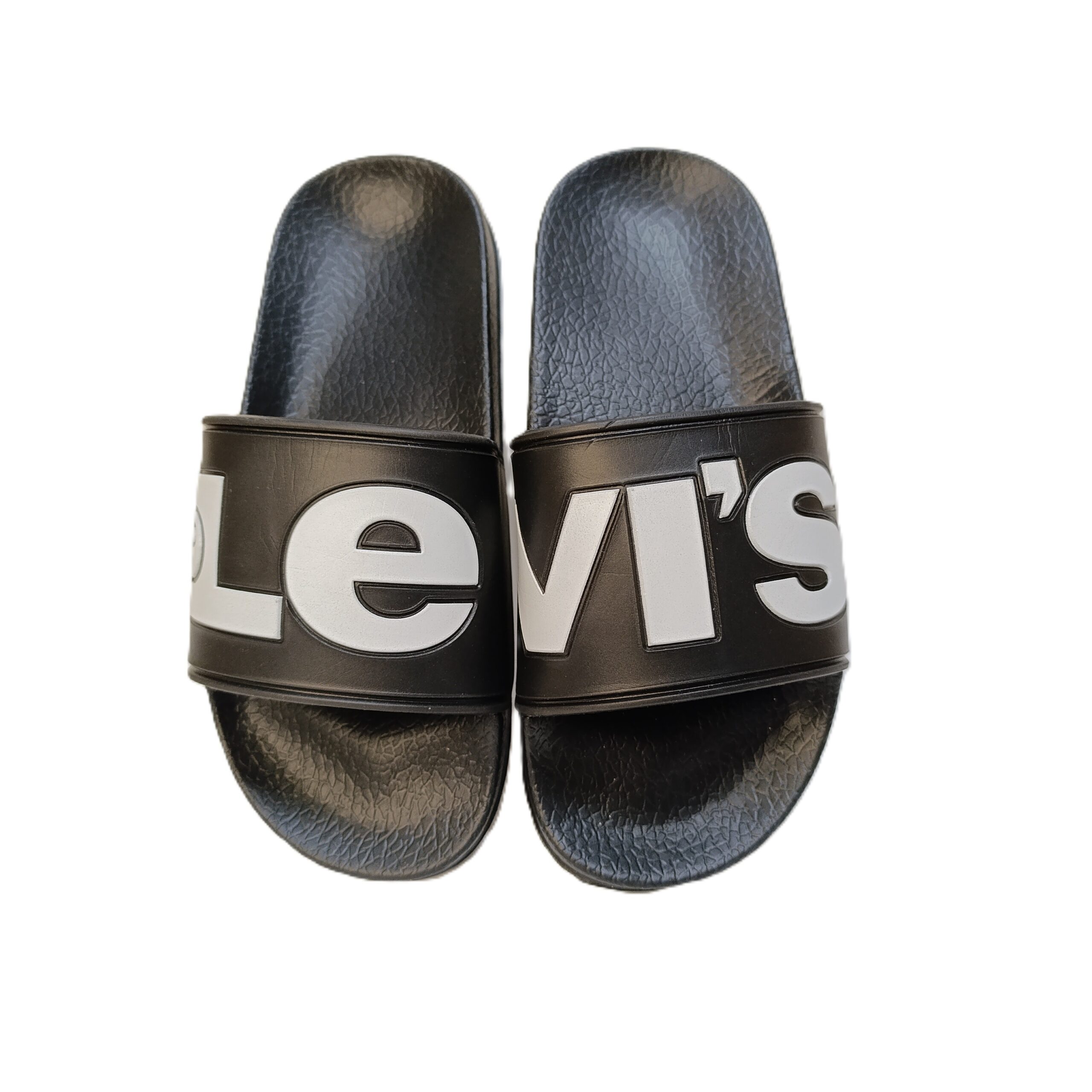 Chancla levi´s june negro /blanco