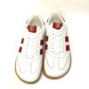 Deportiva barefoot chetto piel blanco/rojo