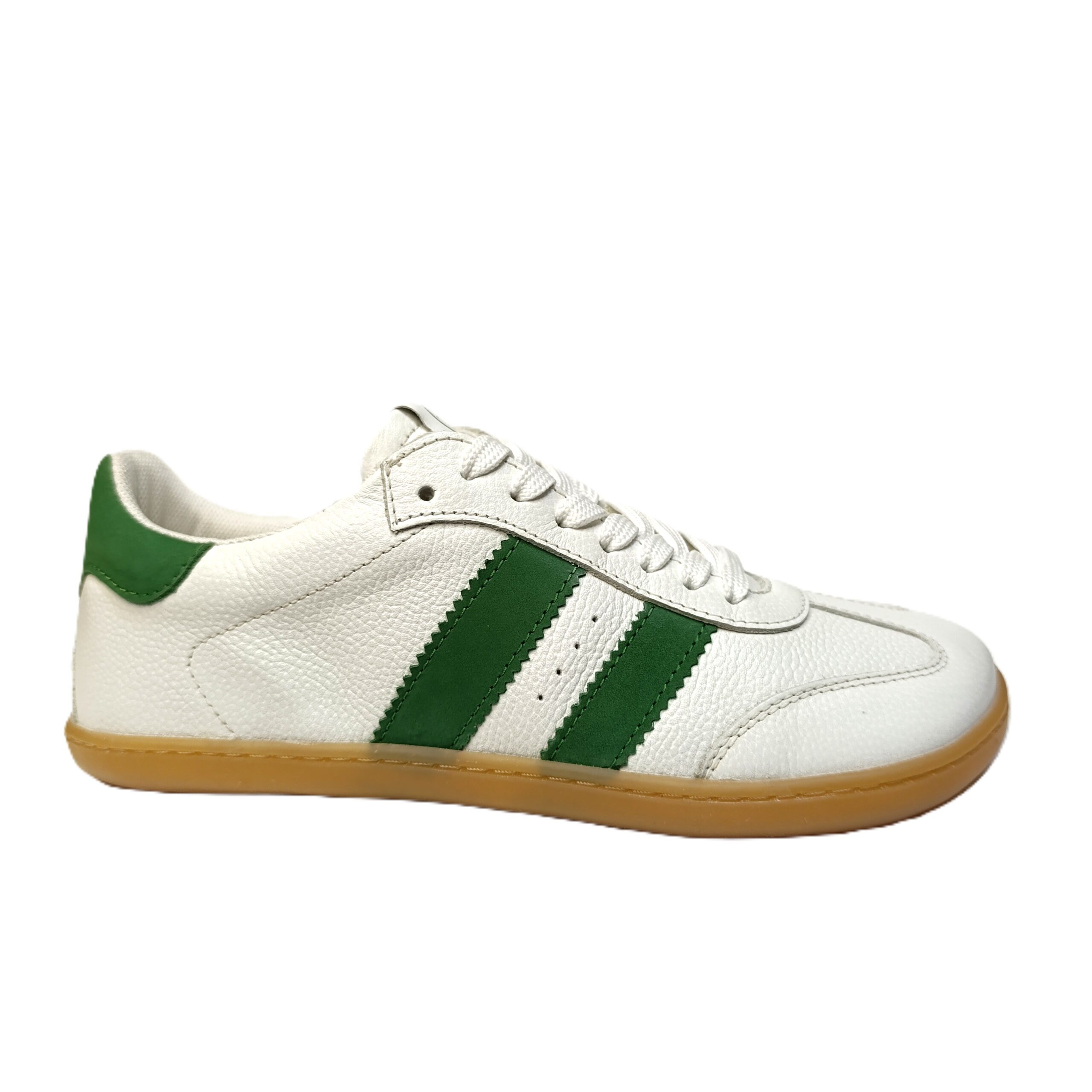 Deportiva barefoot chetto piel mujer blanco/verde