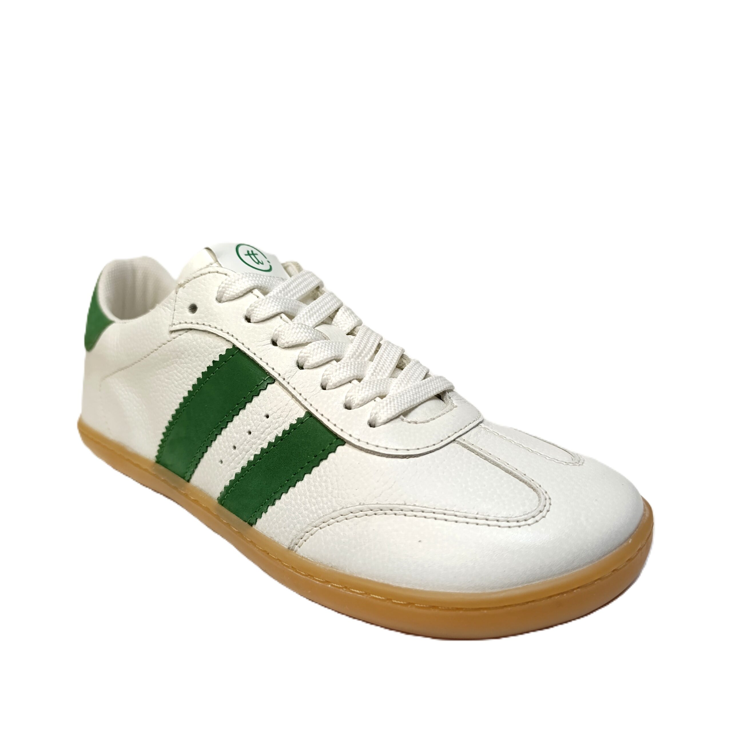 Deportiva barefoot chetto piel mujer blanco/verde