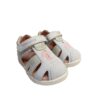 Sandalia barefoot biomecanics beba piel blanco