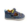 Sandalia barefoot bebe azul coches Sandalia barefoot lona biomecanics bebé azul