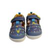 Sandalia barefoot bebe azul coches 2 Sandalia barefoot lona biomecanics bebé azul