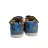 Sandalia barefoot bebe azul coches 4 Sandalia barefoot lona biomecanics bebé azul