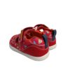 Sandalia barefoot lona biomecanics bebé rojo