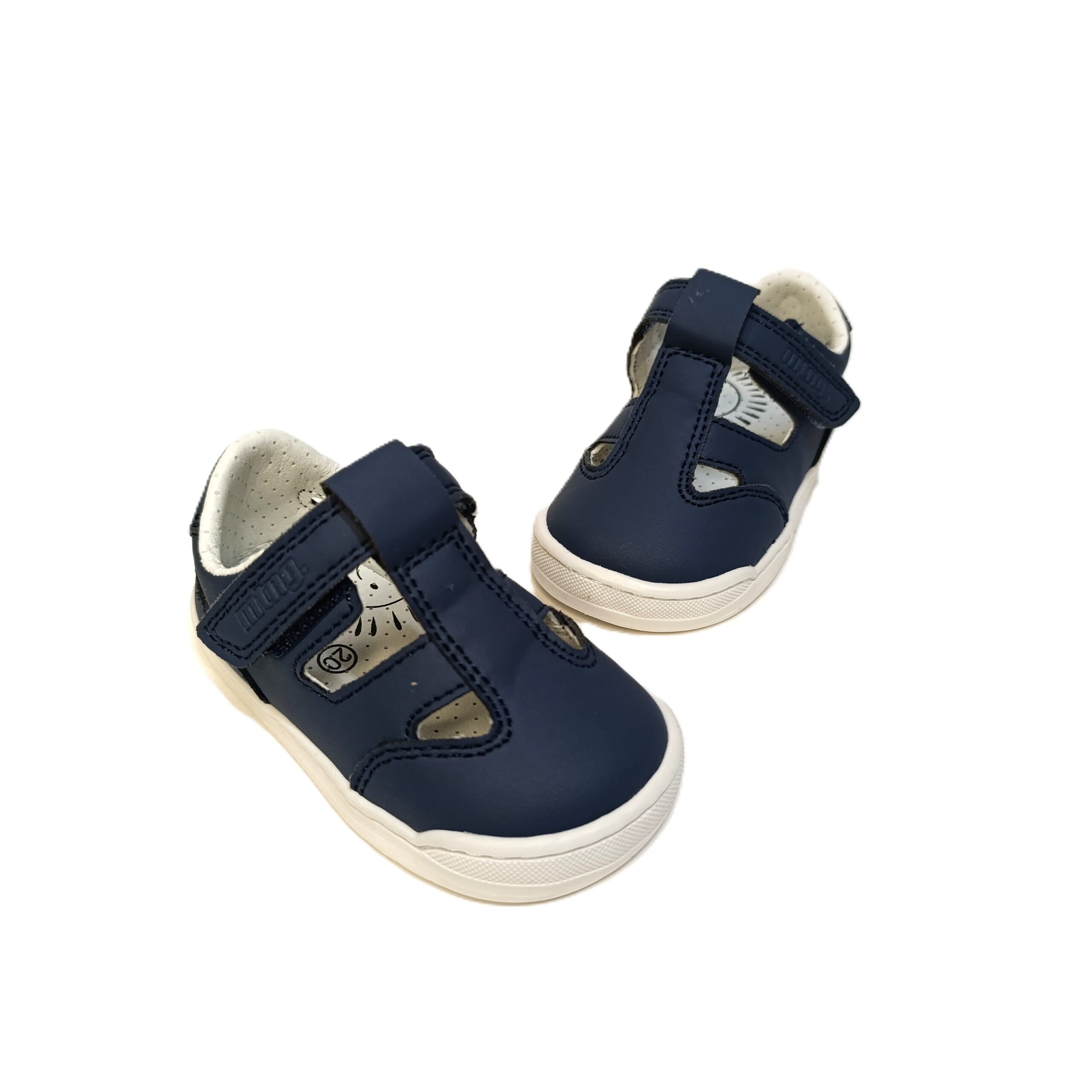 Sandalia barefoot bebé mustang free azul