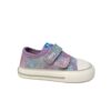 Zapatillas lona barefoot mustang free niña malva metalizado