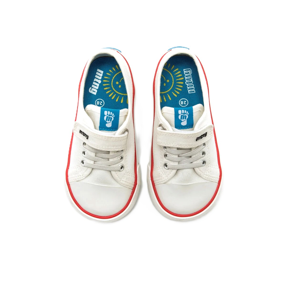 Zapatilla barefoot casual lona mustang blanco