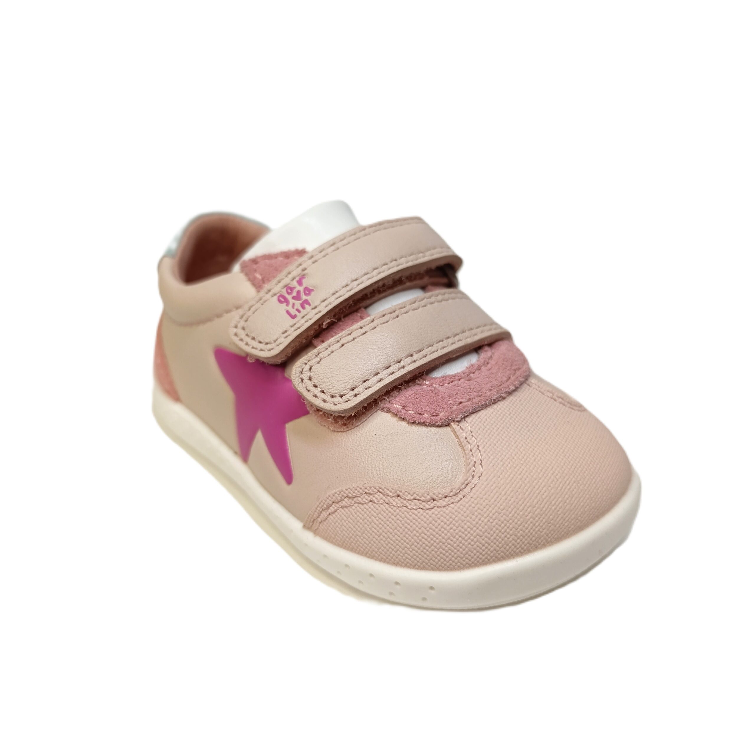 Deportiva barefoot primeros pasos garvalin estrella rosa