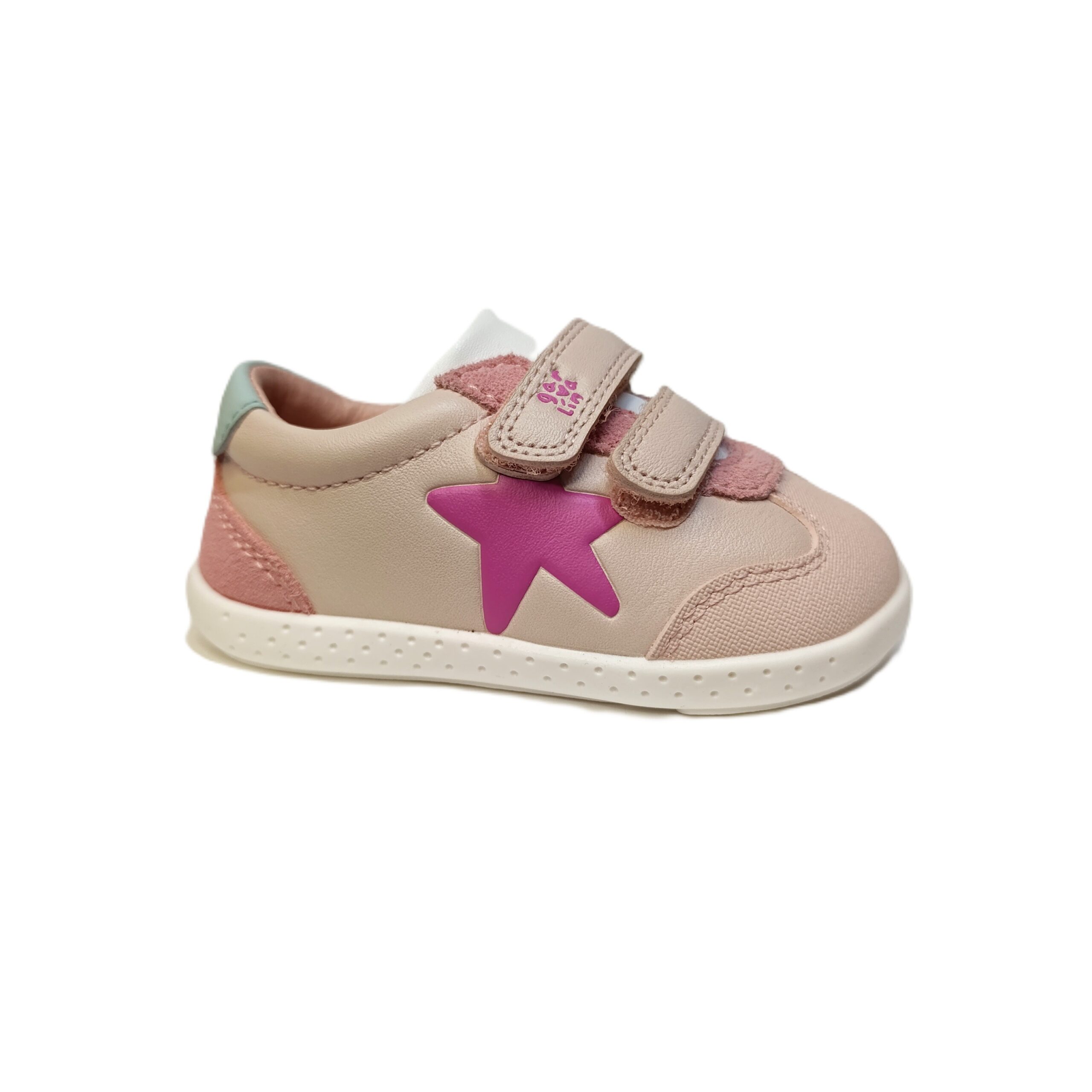 Deportiva barefoot primeros pasos garvalin estrella rosa