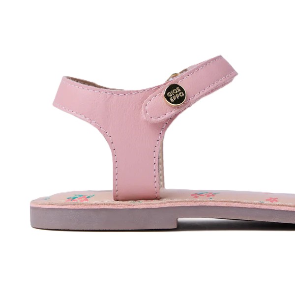 Sandalia piel niña pala trenzada nude Gioseppo