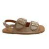 Sandalia barefoot mujer mustang serraje camel